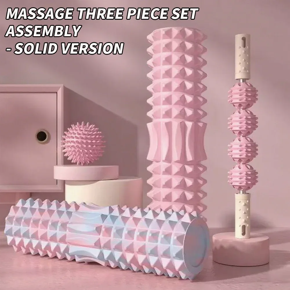 Foam Roller - 【Set de masaje de 3 piezas】Pelota