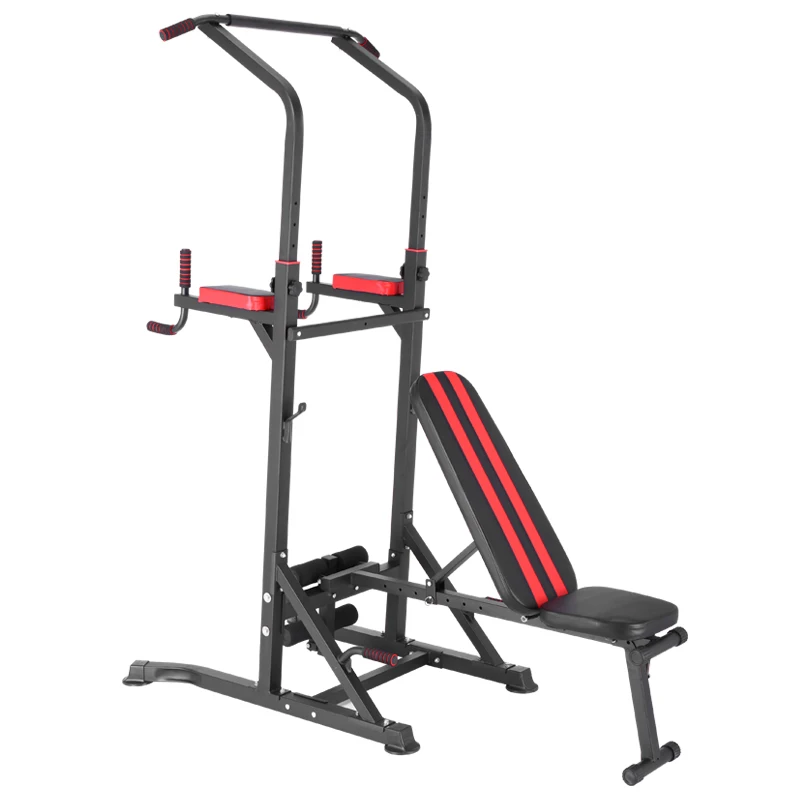 

Home Gym Strength Training Workout Equipment Multifunctional Push up Dip Station Pull up Bar Power Tower Dip Stationpromote sale