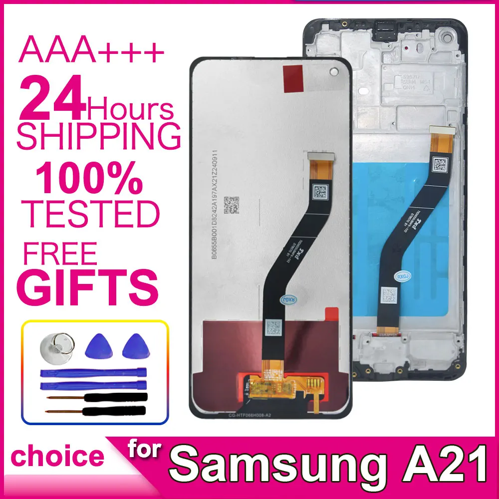 LCD for Samsung Galaxy A21 LCD Display Touch Screen Digitizer for Samsung A21 A215F A215U Phone LCD Screen Replacement