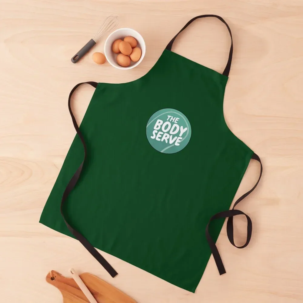 The Body Serve Tennis Podcast Apron kitchen utensil cook wear Customizable Woman Apron