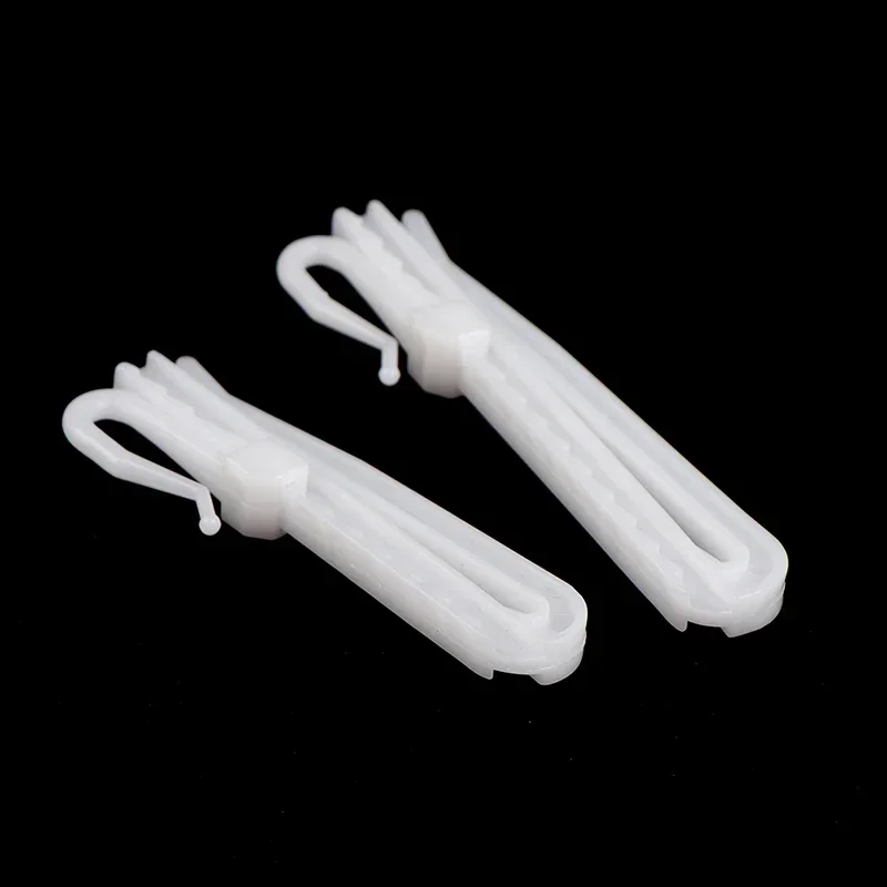 80pcs 7cm Curtain Lift Hooks Adjustable Retractable Extended Plastic S For Home Office Accessories