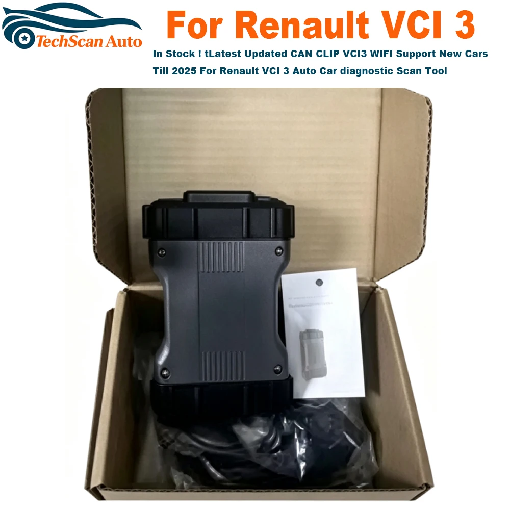 In Stock ! tLatest Updated CAN CLIP VCI3 WIFI Support New Cars Till 2025 For Renault VCI 3 Auto Car diagnostic Scan Tool