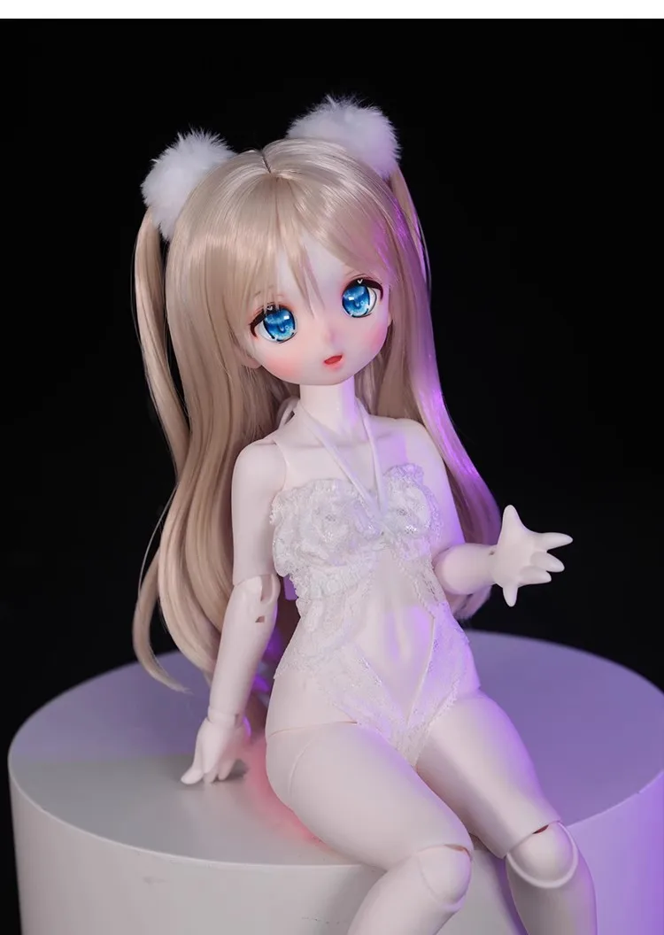 bjd doll genuine 1/4 open mouth rabbit sister 2 Yuan cartoon female bear sister rabbit body joint movable doll resin free shippi