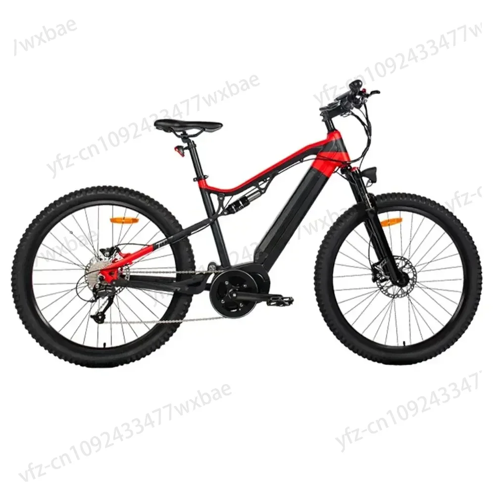 500W Center Mounted Motor 48V 15.6AH Detachable Battery Mountain Electric Bicycle 55km/h Maximum Speed