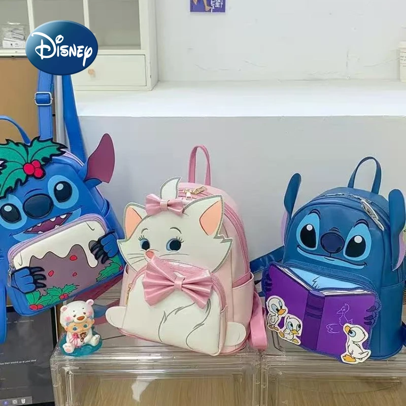 

Disney Stitch новый мини-детский рюкзак с героями мультфильмов, милый детский школьный рюкзак, модный повседневный детский рюкзак высокого качества