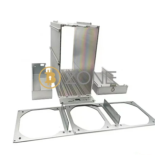 Imagem -04 - Chassis Shell Corpo Prata Case Substituição Frame Adequado para Bitmain Antmienr S19 S19pro S19j S19jpro l7 d7