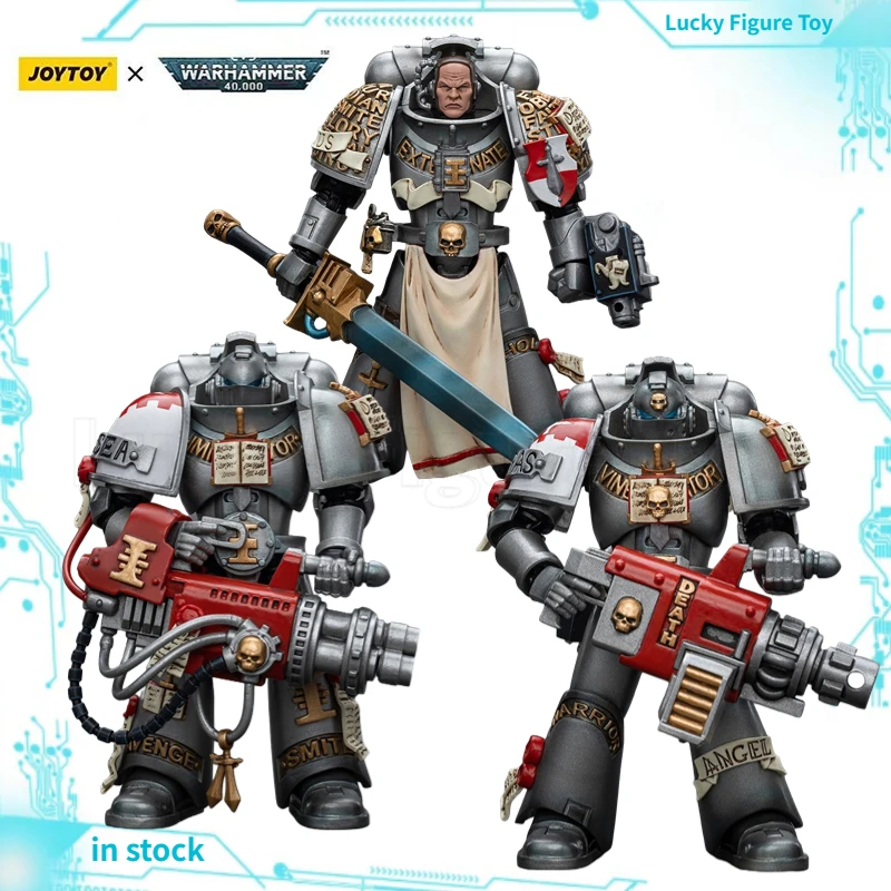 

【In Stock】JOYTOY Warhammer 40K 1/18 Action Figure Gray Knight Commando 3-piece Model Toy Gift Collection