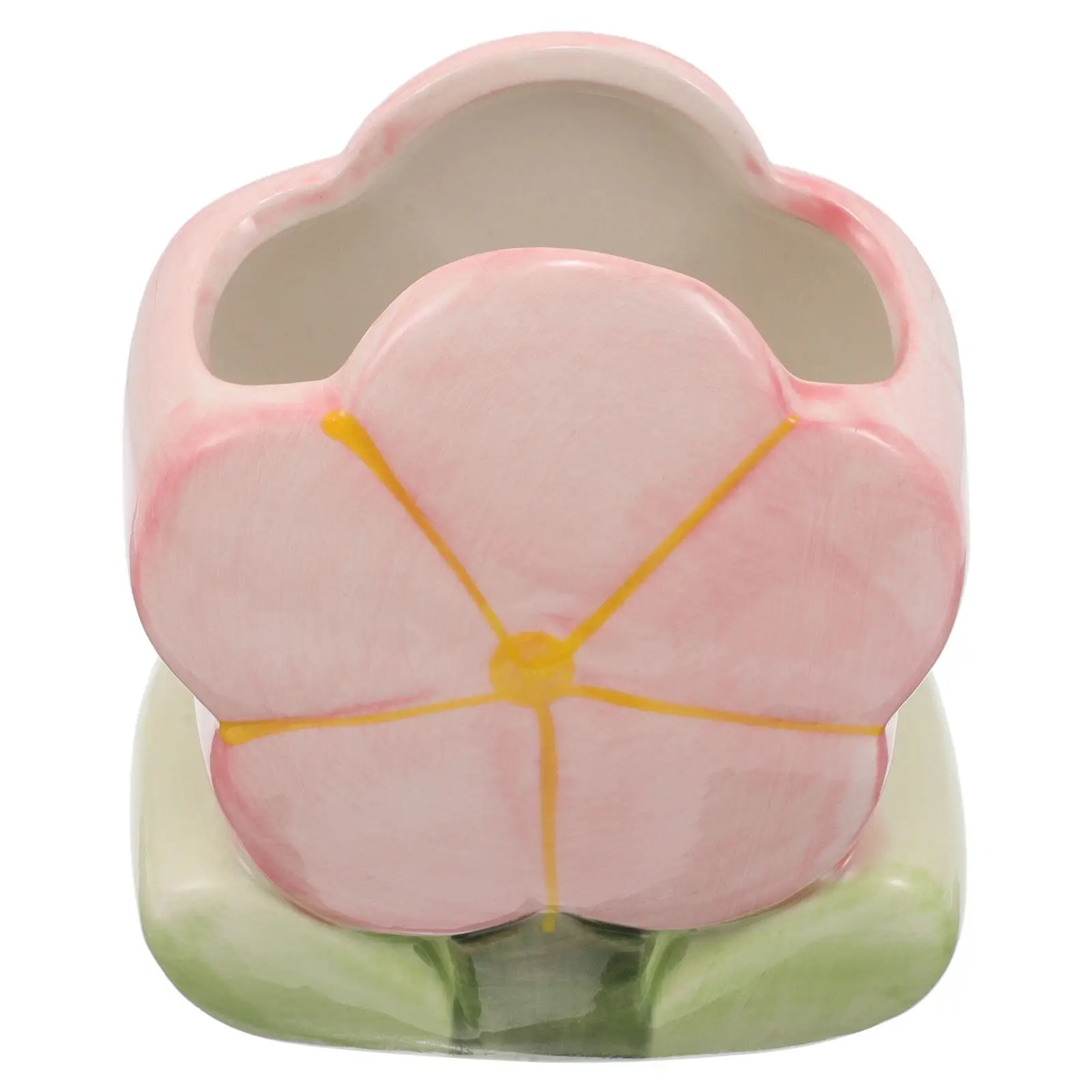 Flower Pen Holder for Desk Decorative Pencil Organizer Cup Aesthetic Desktop Accessory for Women Office Home