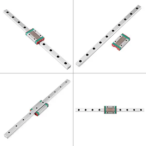 3D Printer MGN7 MGN9 MGN12 MGN15 50 100-1000mm Miniature Linear Rail Slide 1pc MGN Linear Guide +1pc MGN H / C Carriage for CNC