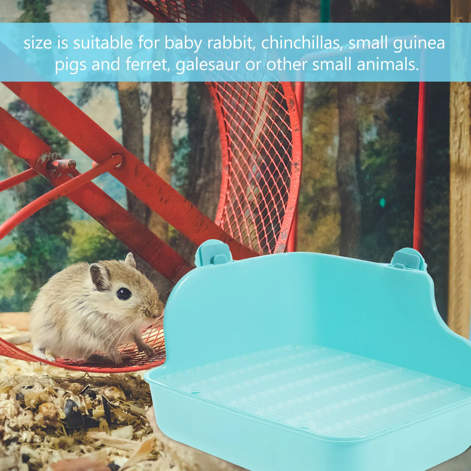 

Pet Toilet Litter Guinea Corner Rabbit Potty Hamster Trainer Ferret Lacework Cage