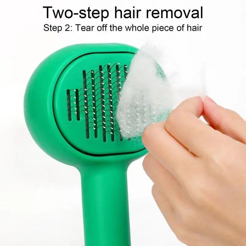 Cat Grooming Brush Dematting Comb Tool For Pet Hair Portable Effective Undercoat Rake Brush For Small Medium Large Dogs Pets