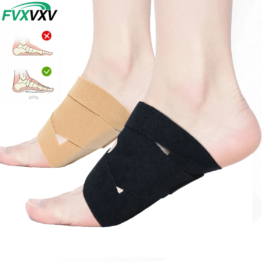 1Pair Wearable Arch Support Inserts for Women & Men – Adjustable Non-Slip Breathable – Plantar Fasciitis Relief Arch Band for Fl