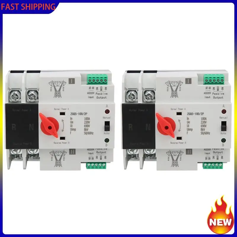 

Especial 2X Transmission Switch 220V ZGQ5-100 / 2P Automatic Transfer Switch With Double Power 2-Way