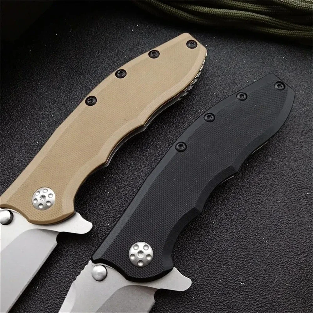 NEW 0562 Bearing Flipper Folding Knife 5cr15mov Blade G10 Handle Outdoor Camping Hunting Knives Pocket Tactical Rescue EDC Tools