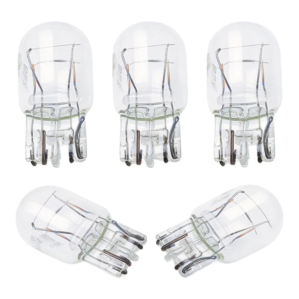 0               10PCS Clear Glass Turn Signal Stop Brake Tail Light Bulbs T20 7443 1891 21/5W Indicators Lights Auto Accessories