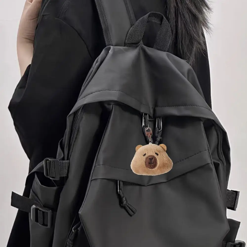 

Cute PP Cotton Capybara Keychain Collection Fluffy Capibala Doll Soft Comfortable Kapibala Backpack Pendant Couple