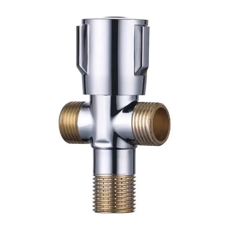 

Многофункциональный треугольный 4-точечный латунный медный утолщенный трехходовой угловой клапан с двойным выходом «один в два»