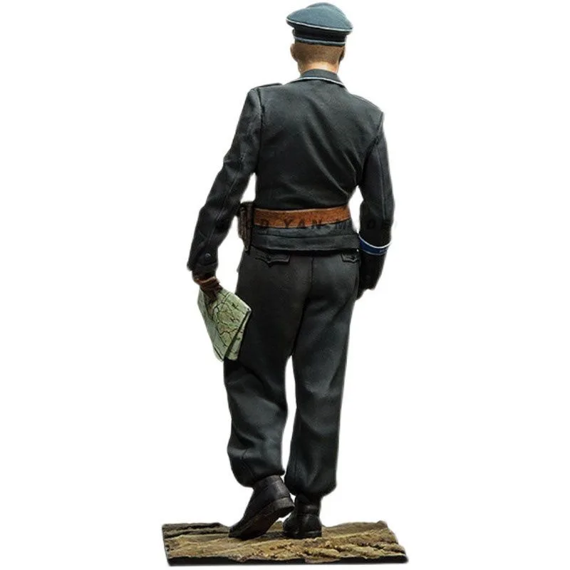 Figura de resina de soldado europeo de la Segunda Guerra Mundial, molde blanco, GK, sin montar y sin pintar, 1/16