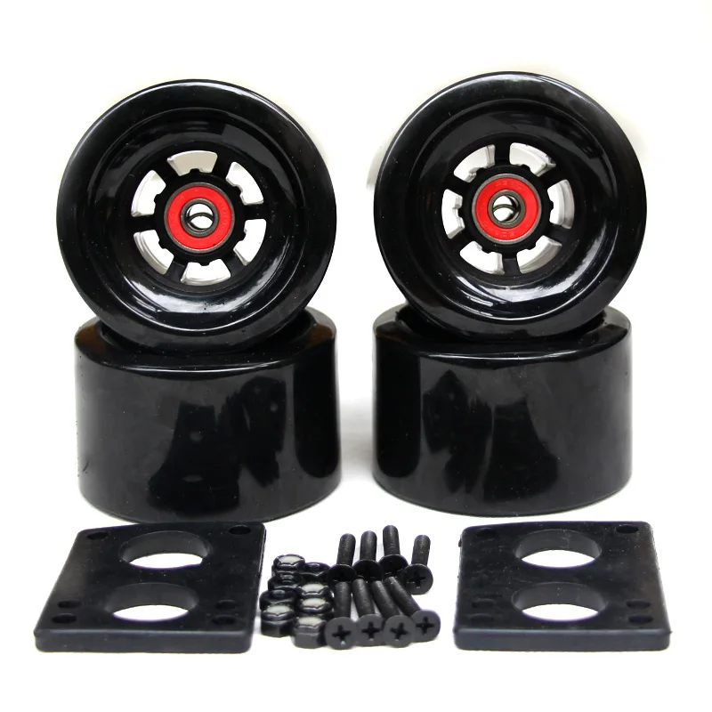 82A Ersatz Skateboard Räder 83mm Lange Bord Stadt Laufen Räder 6mm Riserpad 35mm Hardware ABEC-9 Lager Fit klassische Pinger