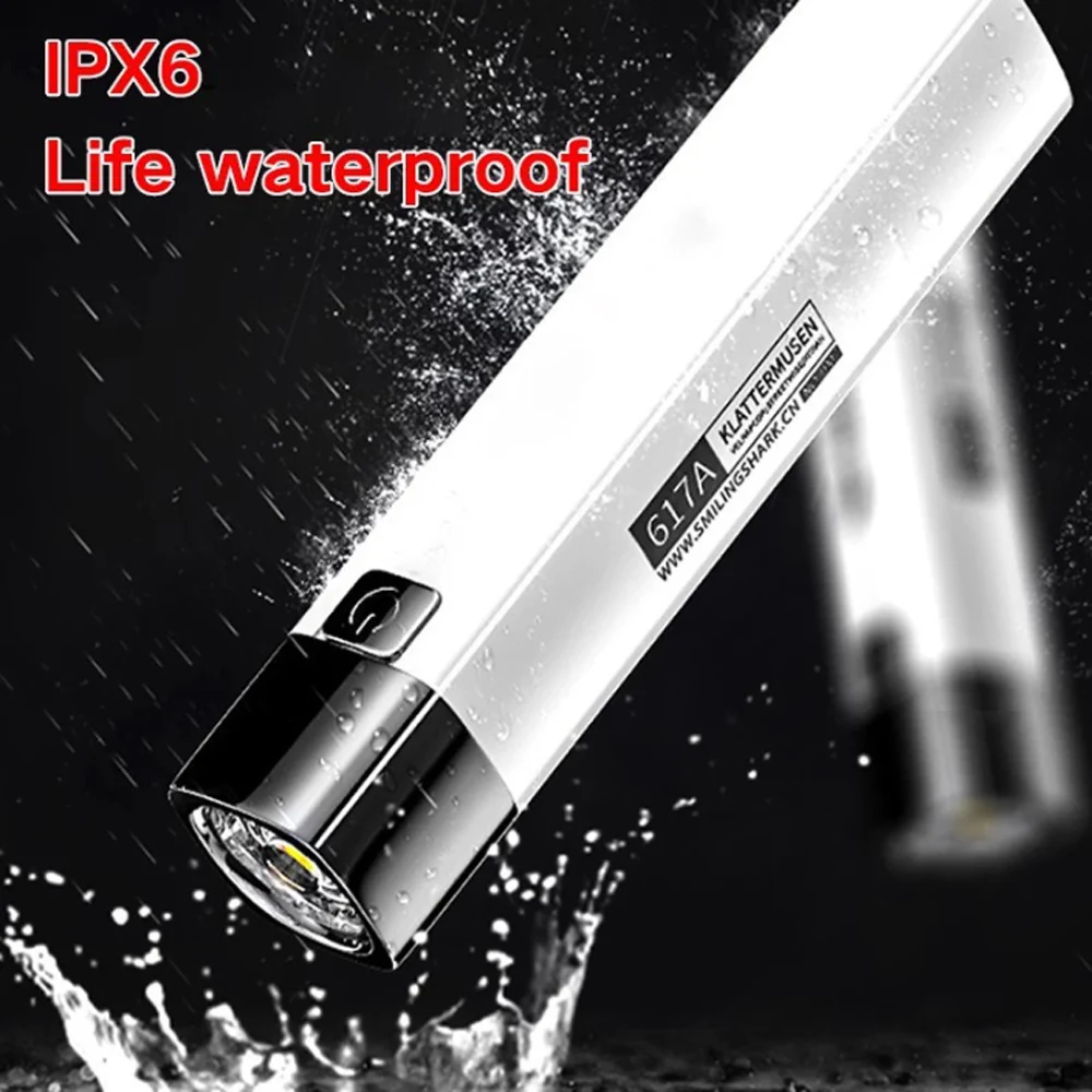 Mini Portable Super Bright LED Flashlight Long Range Outdoor Waterproof Riding Camping Hunting Strong Light White Flash Light