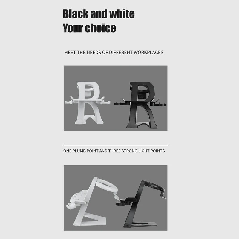 For Oculus Quest 3 Display Stand VR Headset Holder Station For Meta Oculus Quest 2 / Pico 4 VR Replacement Black