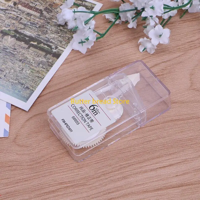 W89C Băng hiệu chỉnh khô nhanh Đơn giản Phong cách con lăn màu trắng dễ dàng văn phòng phẩm trường học