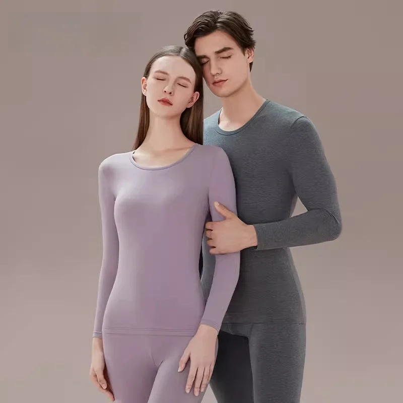 Cashmere Thermal Underwear Men Autumn and Winter Lingerie Couple Clothes Pants Rabbit Wool Women Heating Warm Suit Long Johns