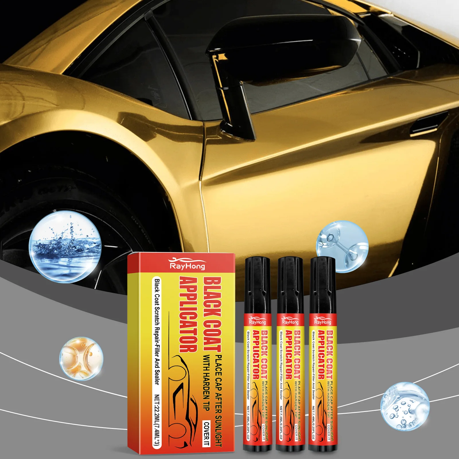 

Car Scratch Repair Pen 22.2ml - Touch Up Paint for Minor Scratches & Chips, Easy To Use Applicator for Quick Paint Restoration