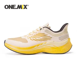 ONEMIX-Chaussures de course en maille respirante pour femme, baskets de sport, de marche, d'extérieur, de marathon, avec coussin stable