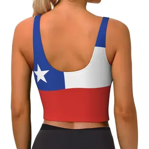 Sexy Frauen Sportweste Flagge der Chile Frauen Streetwear Sport Dessous Harvest t -Shirt 6 Hauptverkaufsmotorrad -Motorradmotorräder - №2