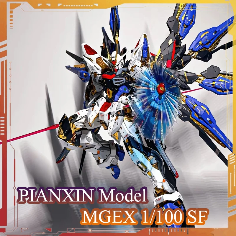 Reparierte Version. PIANXIN Modell KO MGEX Strike Freedom Actionfiguren 1/100 Maßstab Bausatz Seed Anime Figur Geburtstagsgeschenk