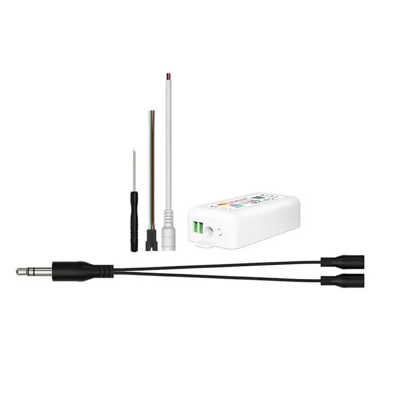 

ABFM-Wifi Music Controller Colorful-X7 Smart Tuya APP 5-24V LED SPI Controller WS2812B Ws2811 Sk6812 Pixel Strip Light