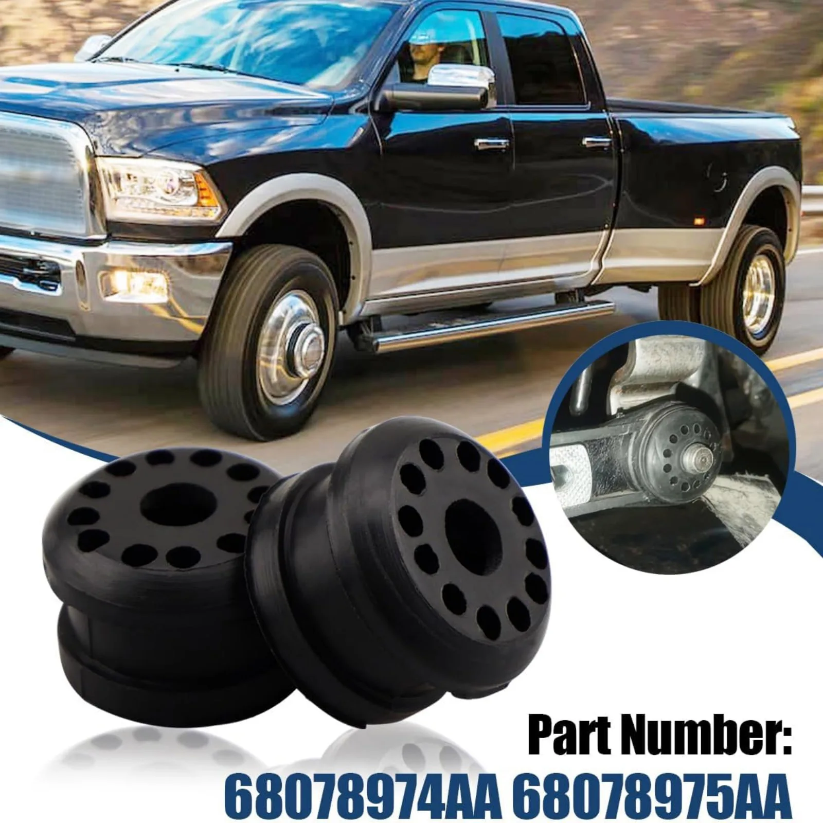 

4x Transfer Case Shift Linkage Bushing Grommet Kit 68078974AA for Dodge Ram 1500 2500 3500 2002-2018 Shift Linkage Bushing