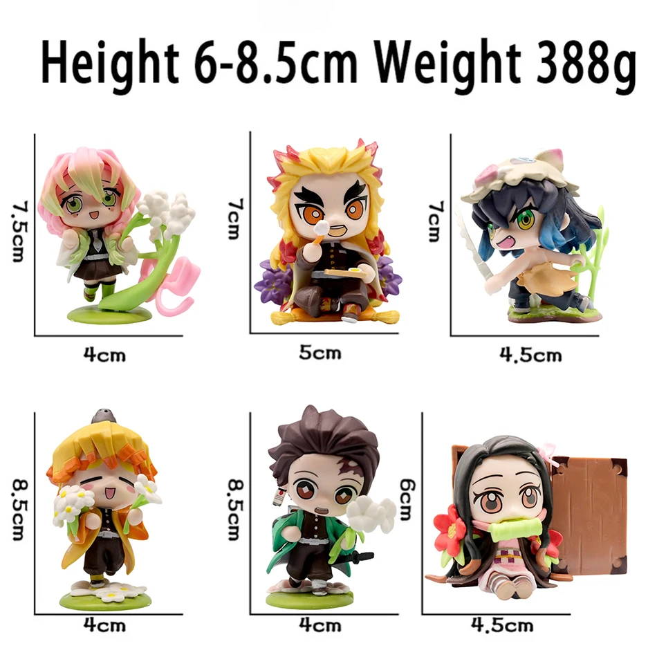 Demon Slayer Tanjiro Kamado Nezuko anime cartoon figure blind box creative personalized statue model ornament surprise gift box