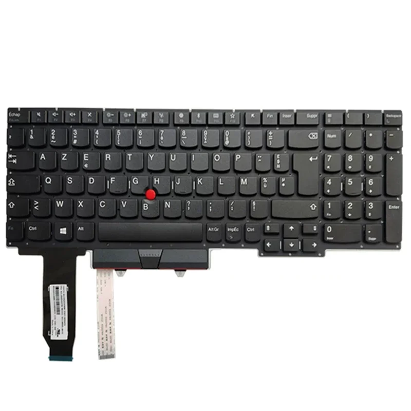 

French FR Layout Keyboard no backlight backlit For Lenovo Thinkpad E15 Gen1 Black Color