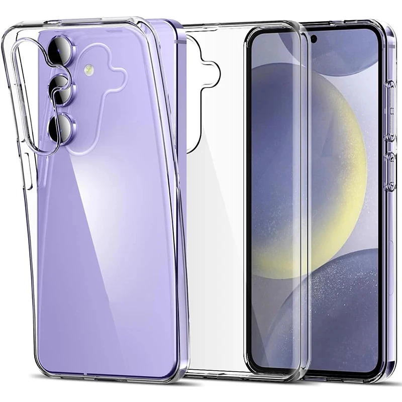 Silicone Soft Cover for Samsung Galaxy S24 S23 FE Plus Ultra A55 A54 A35 A34 A25 A24 A14 A15 A05S A04S A05 Clear Case
