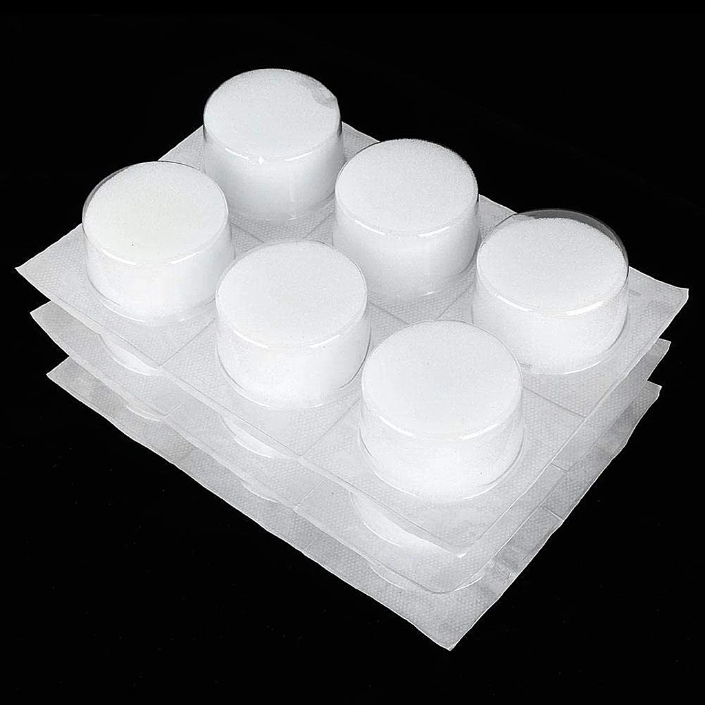 18Pieces Portable Dip Cup Caps Dip Foam for Needle Clean Clean Ink