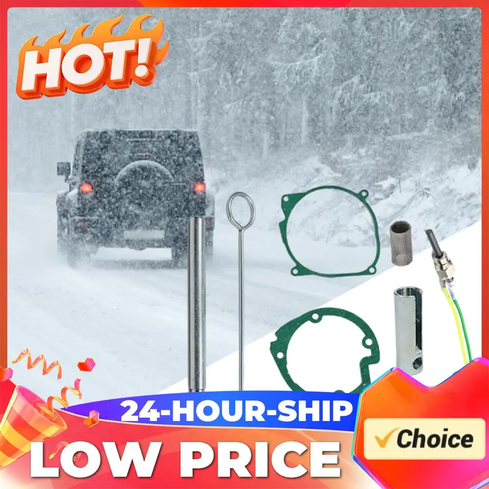 

7PCS Glow Pin Ceramic Plug 12V/24V Car Parking Heating Kit Ceramic Glow Plug Wrench Gasket Air Diesel Parking Heater Repair Kit