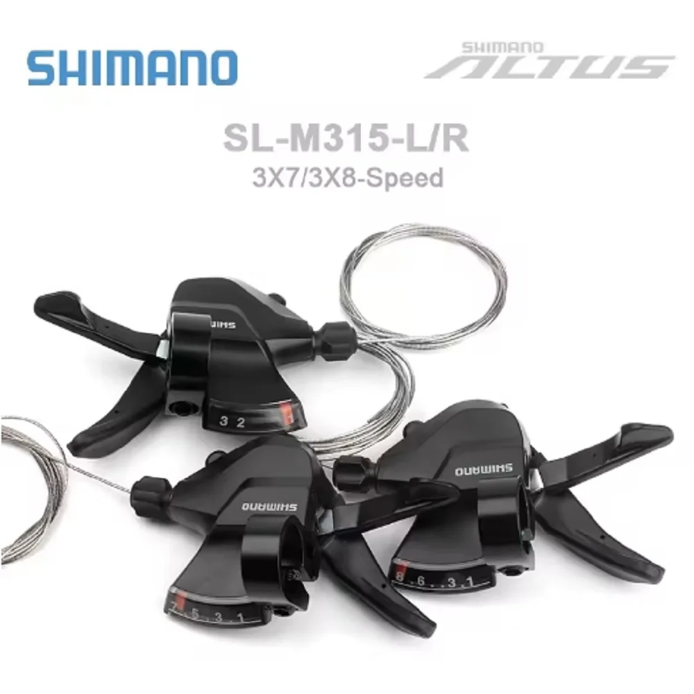 

SHIMANO SL-M315 3/7/8 триггер переключения скоростей SL-M315-L/R 3X7-скоростной велосипед MTB левый/правый рычаг переключения передач M310