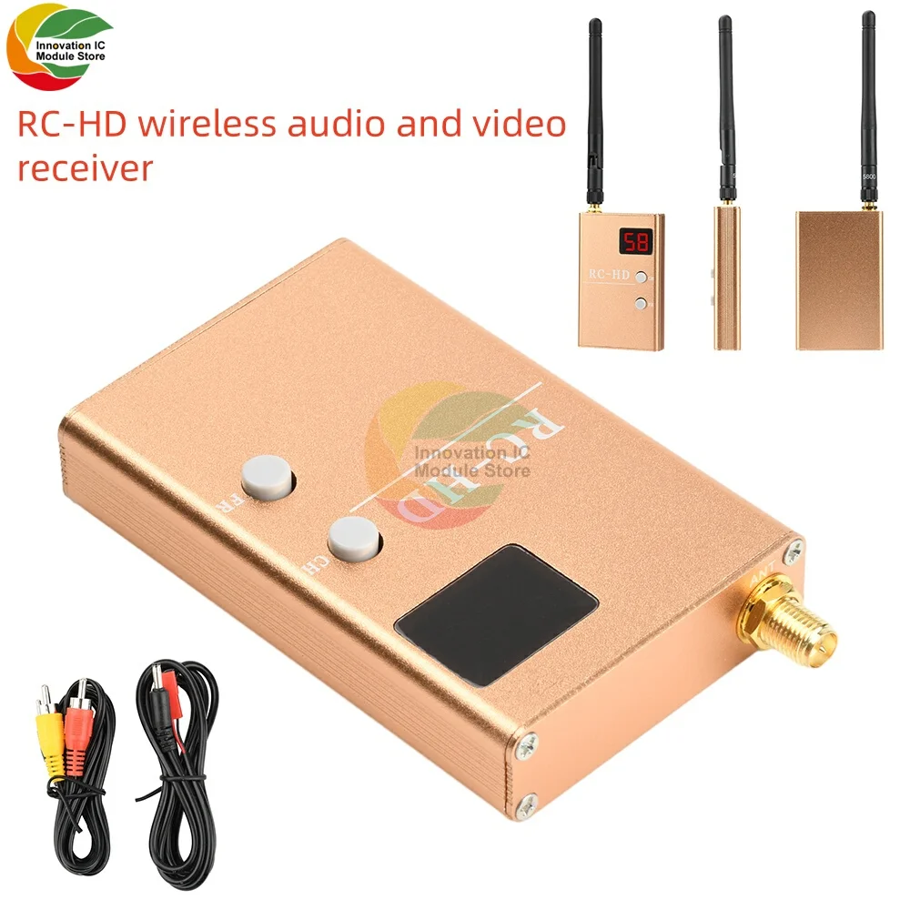 

RC832HD RC-HD FPV 5.8G 5.8GHz Wireless Analog Signal Receiver High Sensitivity Analog Signal Receiver for Quadcopter Aircraft