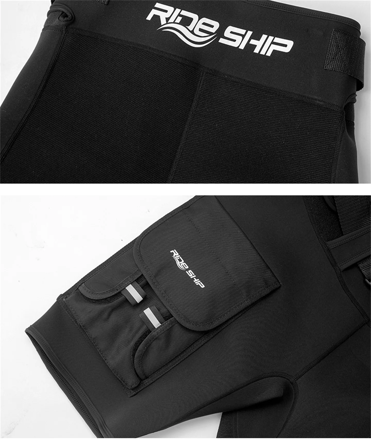 3MM Neopren-Tauchshorts für Männer und Frauen, multifunktional, 2 Taschen, zum Schnorcheln, Segeln, Surfen, Strand, Halbhose – Detail 17