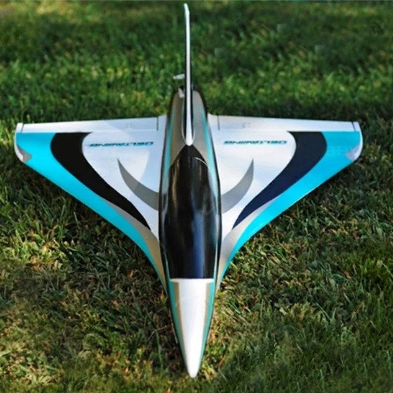 High-Speed Electric Fixed-Wing RC Airplane Black Bird 50mm Inlet High-Performance Triangular Wing Remote Control Model Aircraft