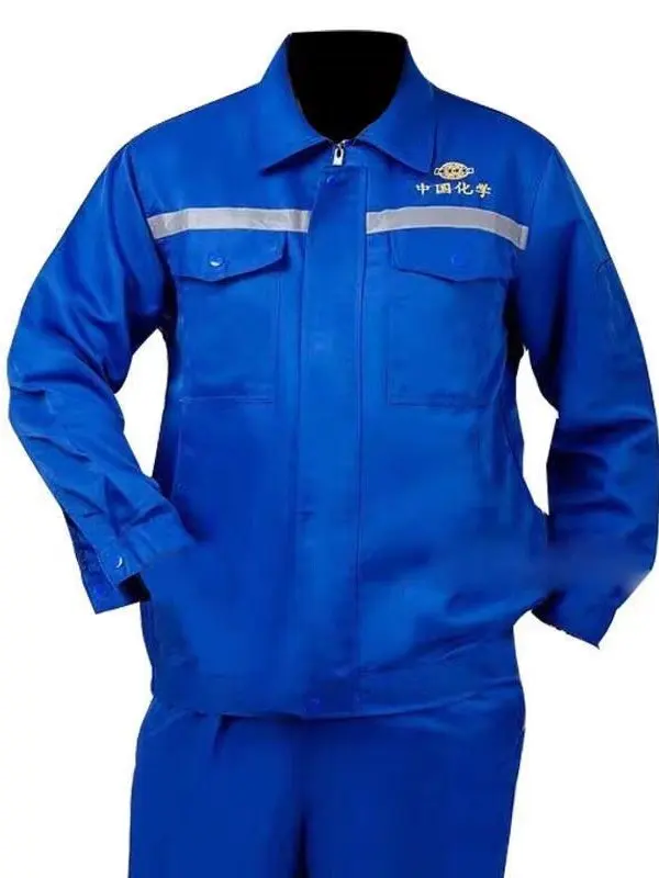 

Chemical Workwear Set for Men And Women Wear-Resistant And Long-Wearing Reflective Effect on the Body Cotton Blend Fabric