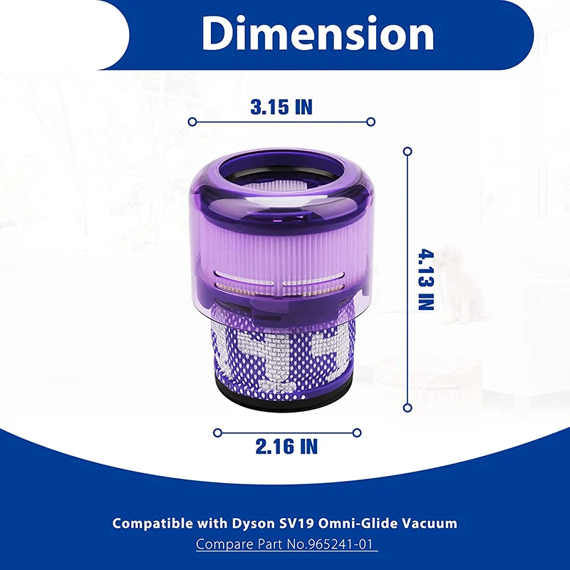 Voor Dyson SV19 Omni-Glide SV12 Omni-Glide SV21 Stofzuiger Vervanging Filter Huishoudelijke Reiniging Veegmachine Attachment