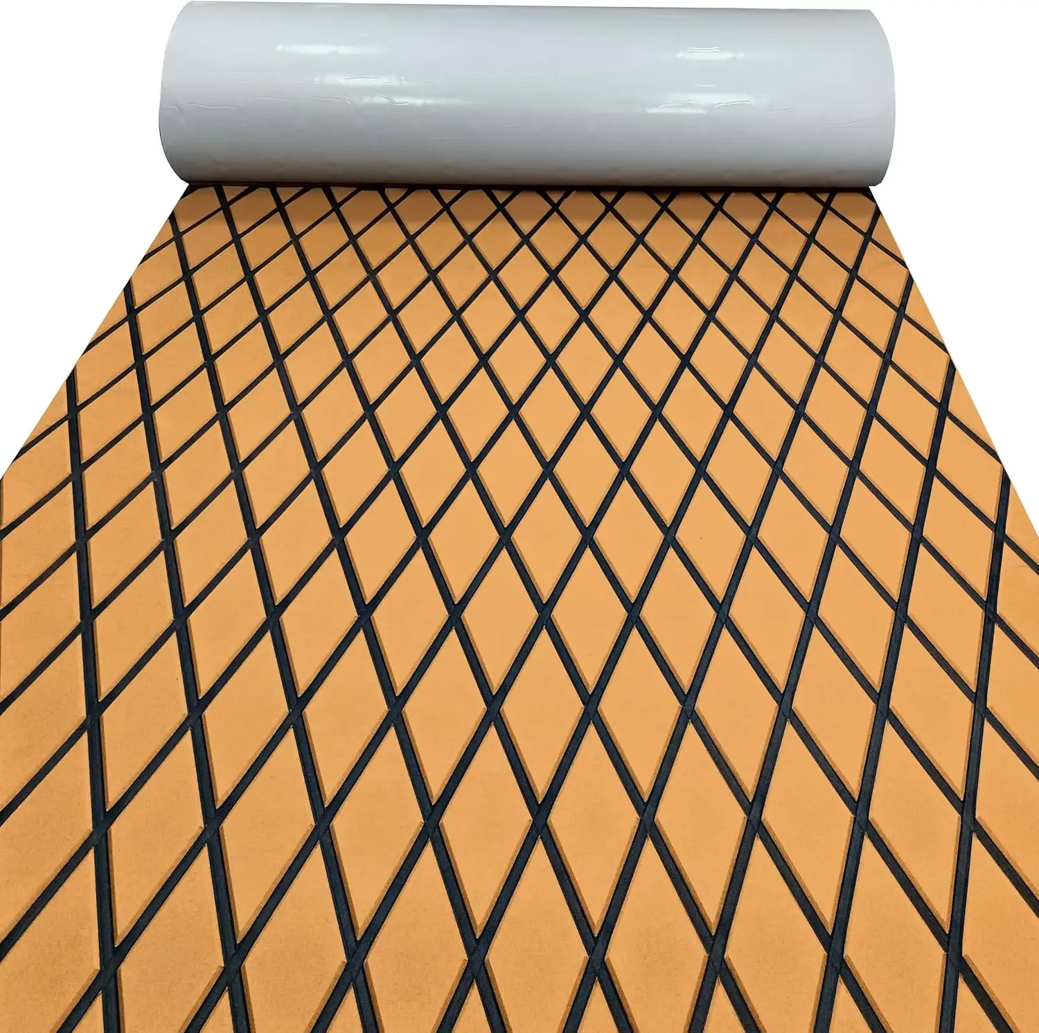 1900*350*6MM Eva Boot Terrasplanken Marine Vloeren Anti Slip Pad Met Ruit Diamant Patroon zelfklevende Surfplank Tractie