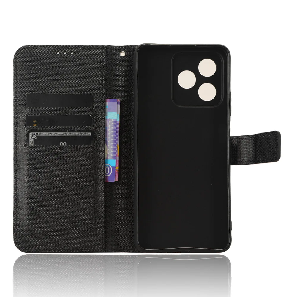 ل ممن لهم Realme C53 الفاخرة الوجه الماس نمط الجلد محفظة من جلد PU الحال بالنسبة ممن لهم RealmeC53 C 53 حقيبة الهاتف