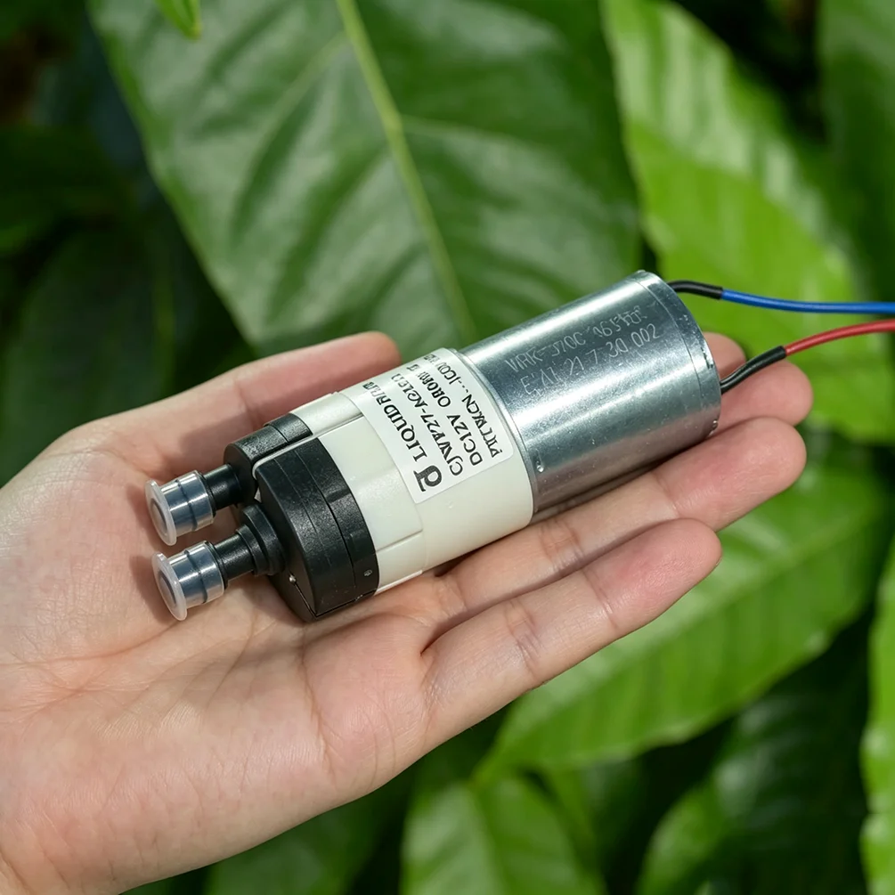 CONJOIN CJWP27-AG12C3 370 Micro Diaphragm Pump DC 5-12V 1.1L/min Self-Priming for Tea Table Water Dispenser