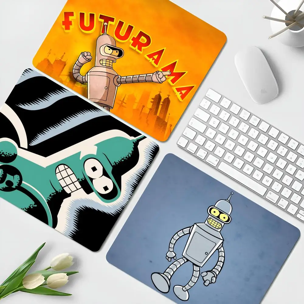 Anime F-Futurama Mouse Pad Small Office Table Mats Computer Accessories Washable Non-slip Rubber with Precision Lock Edge