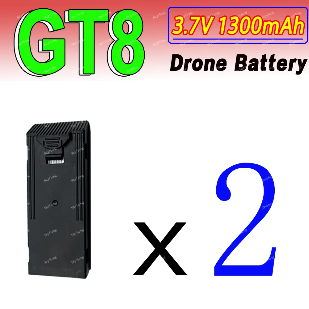 Original GT8 Battery 3.7V 1300MAh Battery For GT8 Screen Drone 4K Professional RC Quadcopter Replacement GT8 Accessory Parts image 3