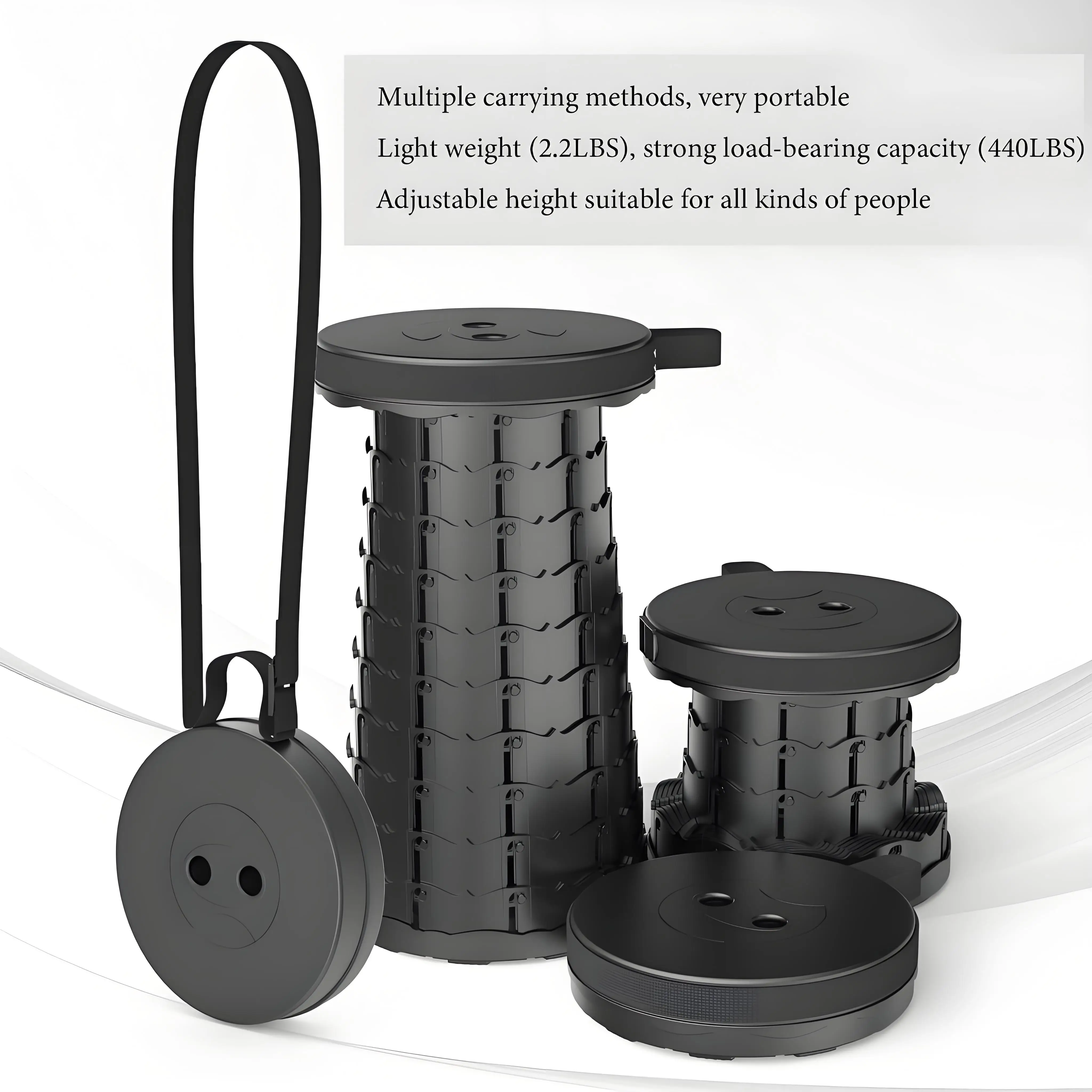 휴대용 접이식 의자, 소형 캠핑 의자 |   낚시, 하이킹, 야외 활동, 지하철, 버스 통근에 적합한 경량 제품